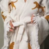 Long Tiger Kaftan Kimono Robe- Brown Tigers - Image 4