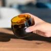Moroccan Stemless Goblet - Amber - Image 2