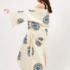 Boho Kimono-Cotton Kimono-Bohemian Kaftan-Cotton Robe - Image 4