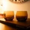 Moroccan Stemless Goblet - Amber