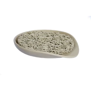 Round Tan Soap Saver Dish