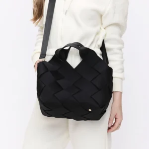 Resilience - Black Woven Neoprene Tote