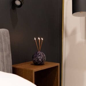 Charcoal Marble Neva Vase