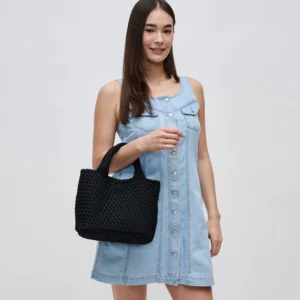 Sky's the Limit | Black | Small Woven Neoprene Crossbody
