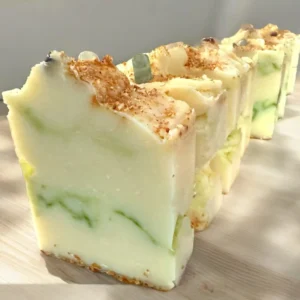 Lavender Lemongrass Triple Butter Soap w/Fluorite