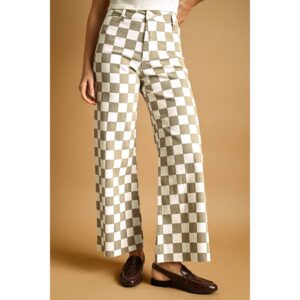 Checker Board Stretch Pants